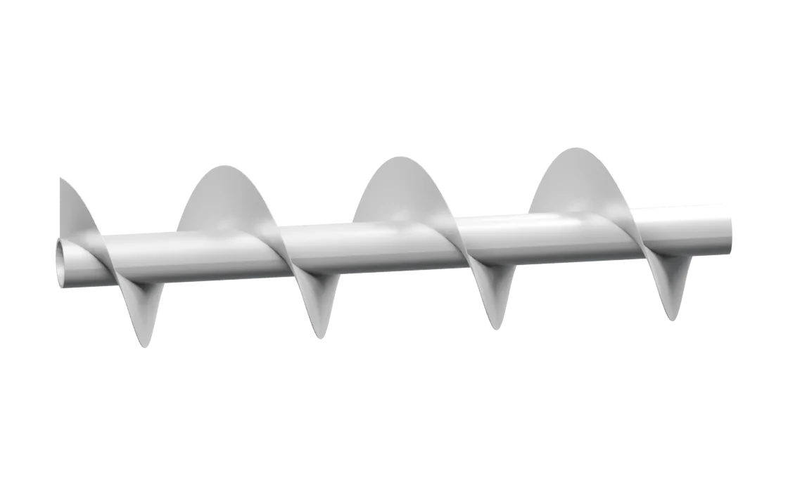 Sectional screw flight reference model