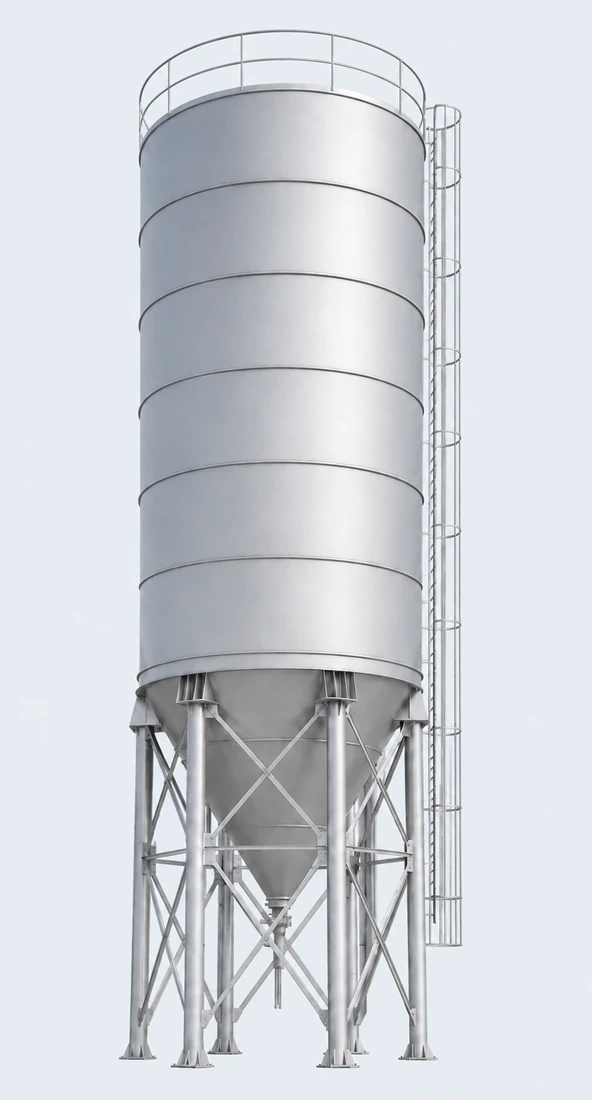 Zement Silo Geschweißt