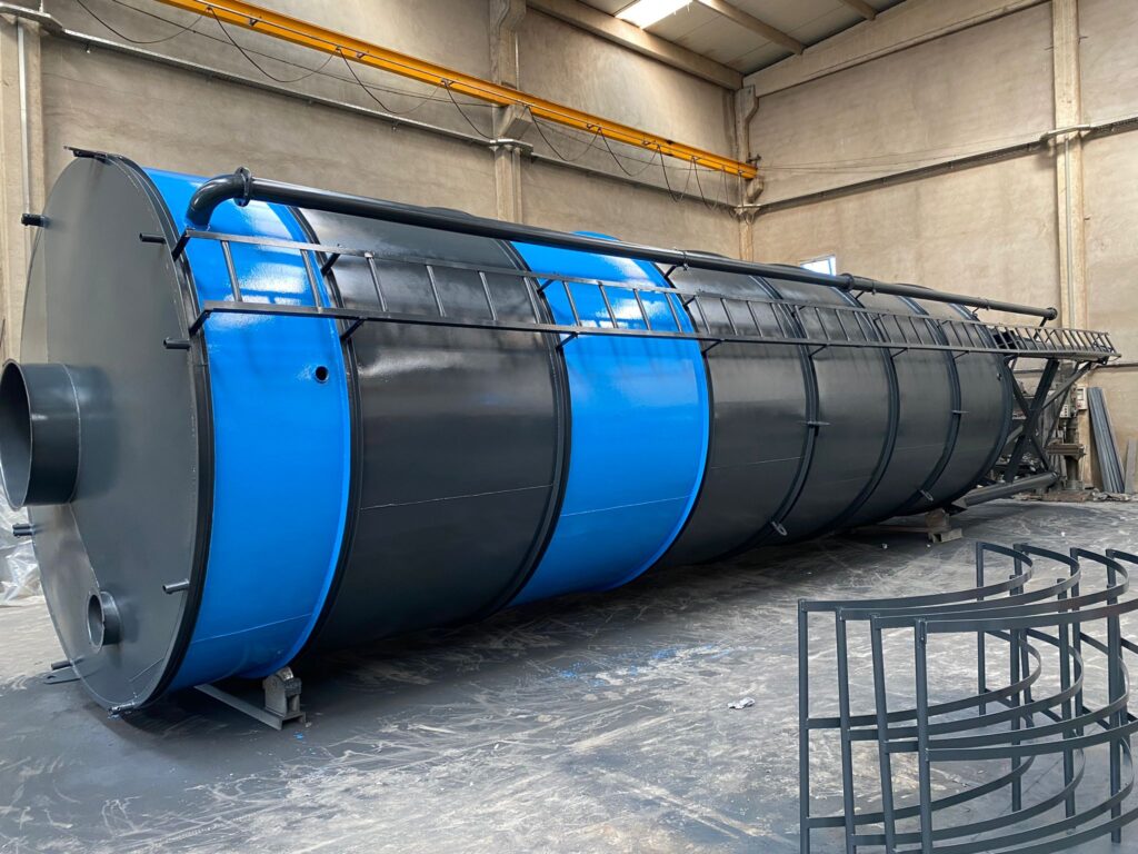 Silo body in the workshop