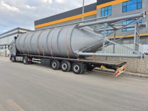 Illustration de silo à ciment